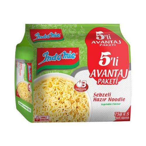 Indomie-noedels met groentekruiden 75 g x 5 stuks